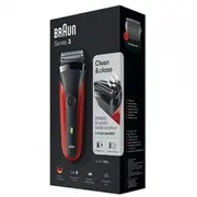 Braun Series 3- 300S Elektriskais Skuveklis  Red 4210201163343