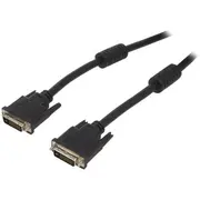 Cable Dvi-D 241 plug,both sides Pvc dual link 1.8M black  Cc-Dvi2-Bk-6