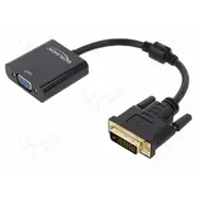 Converter D-Sub 15Pin socket,DVI-D 241 plug,VGA female  Delock-65658 65658