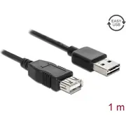 Delock Extension cable Easy-Usb 2.0 Type-A male Gt Usb female black 1 m  83370 4043619833702