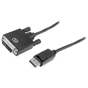 Digitus - Displayport-Kabel Displayport M Dvi-D 5,0M 1,2 geformt, Flügelschrauben Schwarz Ak-340301-050-S  4016032289135 40-38-6364