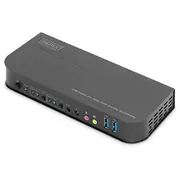 Digitus Kvm Switch, 2X1 Hdmi, Hdmi Out,Usb, 4Kx2K60Hz  Ds-12874 4016032487517
