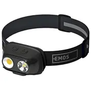 Emos Cob Led P3542 Uzlādējams Galvas lukturis 500Lm / 130M 1200Mah  8592920122716