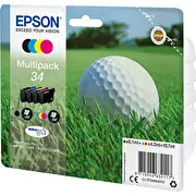 Epson Golf ball C13T34664010 tintes kārtridžs 1 pcs Oriģināls Standarta produktivitāte Melns, Tirkīzzils, Fuksīns, Dzeltens  8715946632117