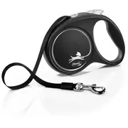 Inerces pavada suņiem  Trixie Flexi Black Design, tape leash, L 5 m, black 108878 4000498034101 42010000