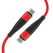 Fusion Fishbone Usb-C kabelis ar 65W  3A 1,5 m sarkans Fuscusbc15Rd 4752243043523