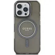 Guess Iml Glitter Ring Magsafe Case Aizsargapvalks priekš Apple iPhone 16 Pro Max  Guhmp16Xhfgerek 3666339307431