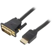 Hdmi to Dvi Cable 3M Vention Abfbi Black 