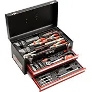 Instrumentu komplekts ar metāla kasti un atvilktnēm 80Gab., 46X22X24.5Cm Yt-38951 Yato  5906083389511