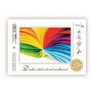 Krāsains kartons Smlt, divpusējs, A3, 160G/M2, 16 loksnes 8 krāsas  100-05361 4770644586258