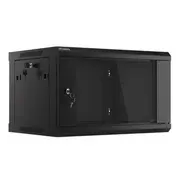 Lanberg wall mounted 19 rack cabinet 6U 600X450 black wf01-6406-10b  Wf01-6406-10B 5901969403053 Szalaewis0038