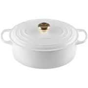 Le Creuset Čuguna katls ovāls 31Cm / 6,3L balts  02727249 0024147272496