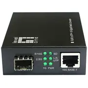 Level One Levelone Gvt-2051 tīlkla mediju pārveidotājs 10000 Mbit/S Melns  4015867236758