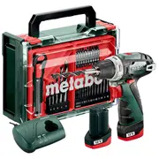 Metabo. Screwdriver Bs Basic Set 12V  41 Acc 34/17Nm 2X2,0Ah Powermaxx 600080710 4061792249462 Wlononwcredm3