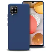 Mocco Liquid Silicone Soft Back Case Aizmugurējais Silikona Apvalks Priekš Samsung Galaxy A42 5G Zils  Mo-Lq-Sa-A42-Bl 4752168094389