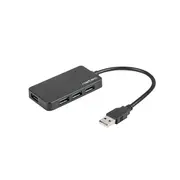 Hub Usb3.0 4-Port Moth black  Nhu-1342 5901969417173 Nunatus4P000015