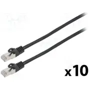 Patch cord F/Utp Cat 6 Rj45 plug,both sides stranded Cca 5M  Pcf6-20Cc-0500-Bk