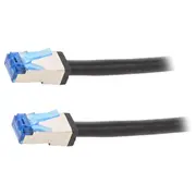 Patch cord S/Ftp Cat 6A Rj45 plug,both sides stranded Cu 10M  Cq7093S