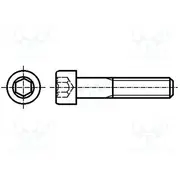 Screw M4X40 0.7 Head cheese head hex key Hex 3Mm Din 912  M4X40/D912-A2