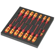 Screwdriver insulated-set insulated Pz2/Sl 1Kvac 16Pcs.  Wera.05150102001 05150102001