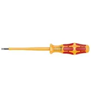 Screwdriver insulated slot 3.5X0.6Mm Blade length 100Mm  Wera.05051582001 05051582001