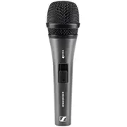 Sennheiser E 835-S, Vocal Microphone, Dynamic, Cardioid, I/O Switch, 3-Pin Xlr-M, Anthracite, Includes Clip And Bag  004514 4006087045145