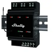 Shelly Qubino Wave Pro 3 Z-Wave channel Din rail relay  3800238071998 Indsl2Urw0027