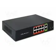 Switch Ethernet Iec C13,Rj45 socket x8 Pnp,Poe Poe black  Qoltec-52290 52290