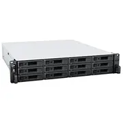 Synology Rackstation Rs2423Rp Nas/Storage server Rack 2U Ryzen Embedded V1780B 8 Gb Ddr4 0 Tb Diskstation Manager Black, Grey  4711174724901 8272627