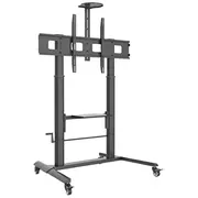 Techly Ica-Tr230 multimedia cart/stand Black Flat panel  364491 8059018364491 Lfdthlobu0014