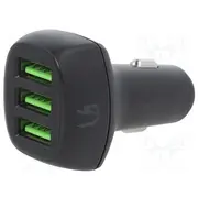Usb power supply A socket x3 Sup.volt 1224Vdc black  Gc-Cadgc01 Cadgc01