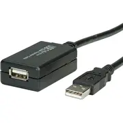 Value Usb 2.0 Extension Cable, active with Repeater, black, 12 m  12.99.1110 7611990195039