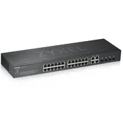 Zyxel Gs1920-24V2 pārvaldītais gigabitu Ethernet 10/100/1000 melns Gs1920-24V2-Eu0101F  4718937601851 Swtzyxzar0027