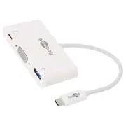 Adapter Usb 3.0 0.15M white Full Hd 1080P 60W  Usb.c-Adap-07 62100