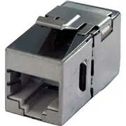 Bachmann Keystone Cat6A Stp coupling Rj45 shielded, silver  940.083 4016514042654