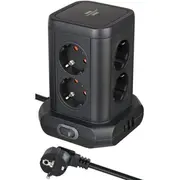 Brennenstuhl 1153560010 power extension 2 m 8 Ac outlets Indoor Black  546845 4007123691777 Wlononwcrrxyj