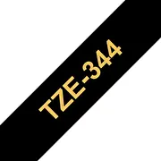 Brother Tze-344 marķēscaronanas lenta Zelts uz melna  Tze344 4977766685764