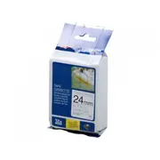 Tape Brother 24Mm Black On White Adhesive  Tzes251 4977766692670
