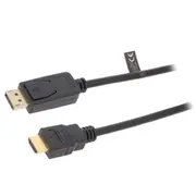 Cable Displayport plug,HDMI plug 1.2 3D,4K 3M  Cv0128