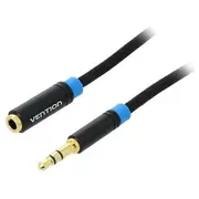 Cable Jack 3.5Mm 3Pin socket,Jack plug 1.5M black  Vab-B06-B150-M