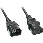 Lindy 3M C14 to C13 Mains Extension Cable, black  30332 4002888303323 203226