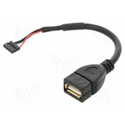 Cable Usb 2.0 A socket,5pin pin header gold-plated 0.15M  Delock-84831 84831