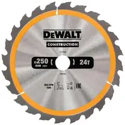 Dewalt Zāģripa 250X30Mm 24T  Dt1956-Qz 5035048095737
