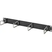 Digitus Cable Management Panel with Steel Rings and Brush Strip for 482.6 mm 19Quot Cabinets, 1U  Dn-97669 4016032465553