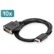Digitus Displayport  Dvi Adapter Cable, Pack of 10 pcs Ak-990900-020-S 4016032451945 Wlononwcrour2
