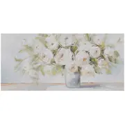 Eļļas glezna 70X150Cm, ziedi un vāze  87049 4741243870499