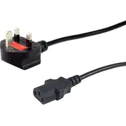 Equip 112301 elektrības kabelis Melns 3 m Iec C13 Bs 1363  4015867238936 495842