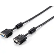Equip 118804 Vga kabelis 10 m D-Sub Melns  4015867175606 232241