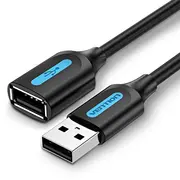 Extension Cable Usb 2.0 Male to Female Vention Cbibi 3M Black  6922794748521