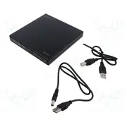 External Dvd drive black Usb A 135X133X16Mm  Savak-43 Ak-43